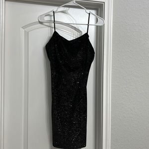 Cocktail Black shimmer dress SMALL